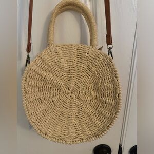 MMS rattan beachy boho bag.